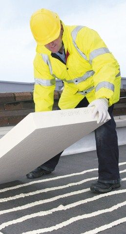 Laying Insulation on Polyurathane Glue Battens