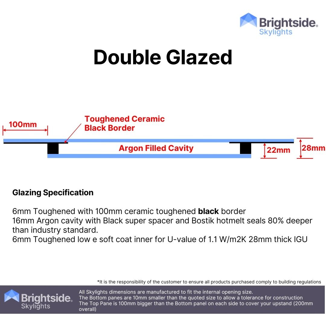 Brightside Skylights | Frameless Flat Glass Skylight