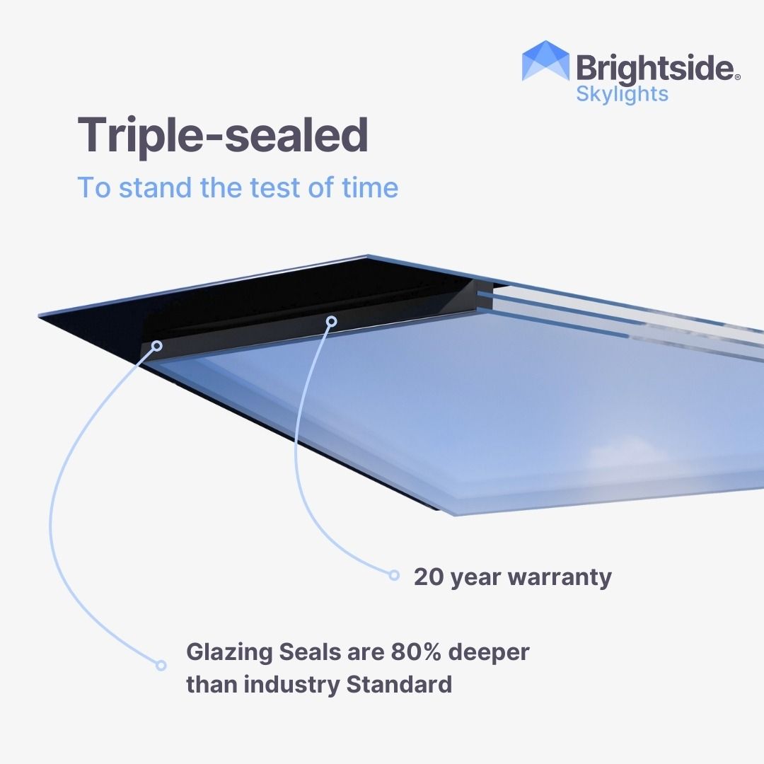 Brightside Skylights | Frameless Flat Glass Skylight