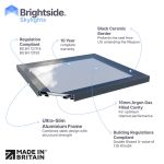Brightside Skylights | Slimline Flat Glass Fixed Skylights