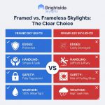 Brightside Skylights | Slimline Flat Glass Fixed Skylights