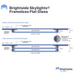 Brightside Skylights | Frameless Flat Glass Skylight