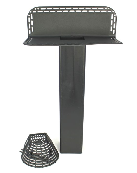 Horizontal Outlet 100mm with Leaf Grate