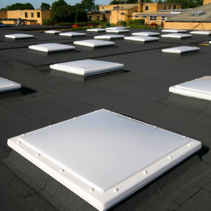 Mardome Trade, Triple Skin Fixed Roof Window in Situ