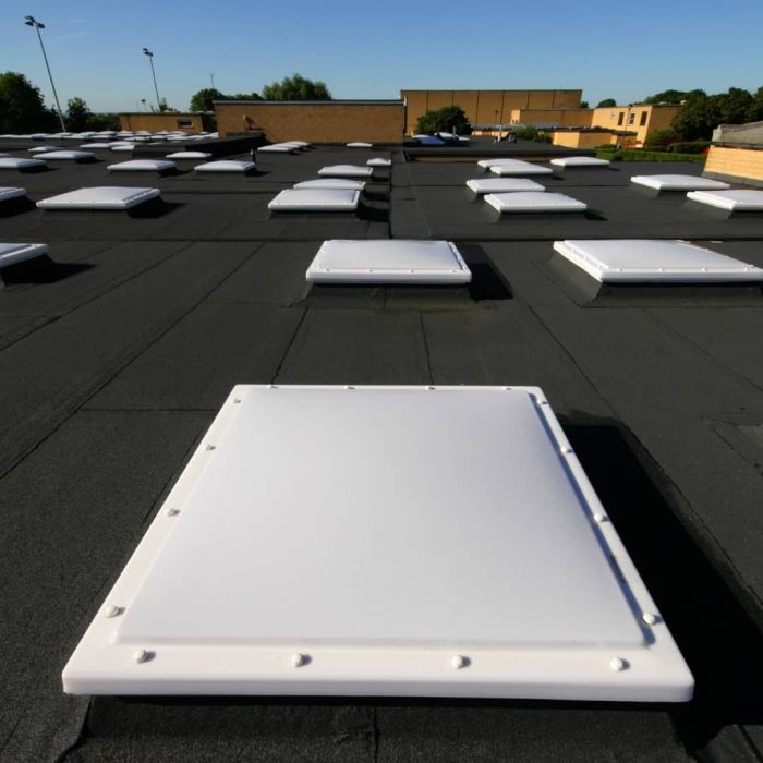 Mardome Trade, Triple Skin Fixed Roof Window in Situ