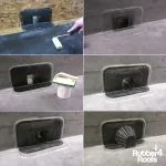 Horizontal Outlet 100mm with Leaf Grate