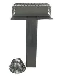 Horizontal Outlet 100mm with Leaf Grate