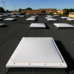 Mardome Trade, Triple Skin Fixed Roof Window in Situ