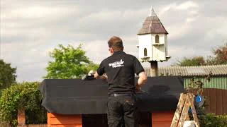 SkyGuard Rubber Shed Roof Installation 