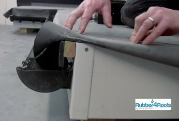 Folding the Rubber Membrane on a Roof Corner