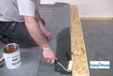 Apply Contact Adhesive to Roof Perimeter